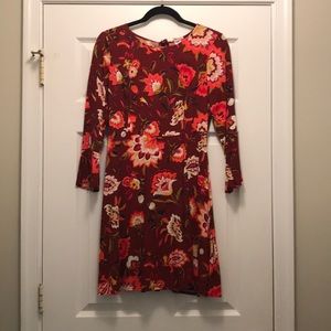 Lightweight Printed Floral Dress (Size: 4)